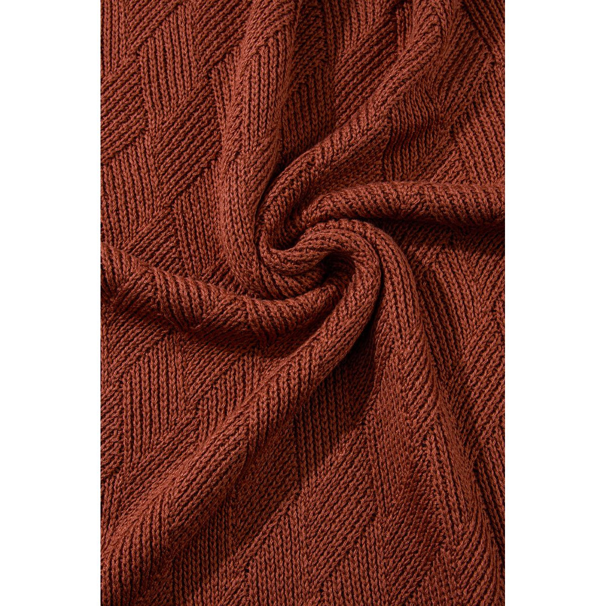 Hayden Textured Crew Neck Loose Sweater product image