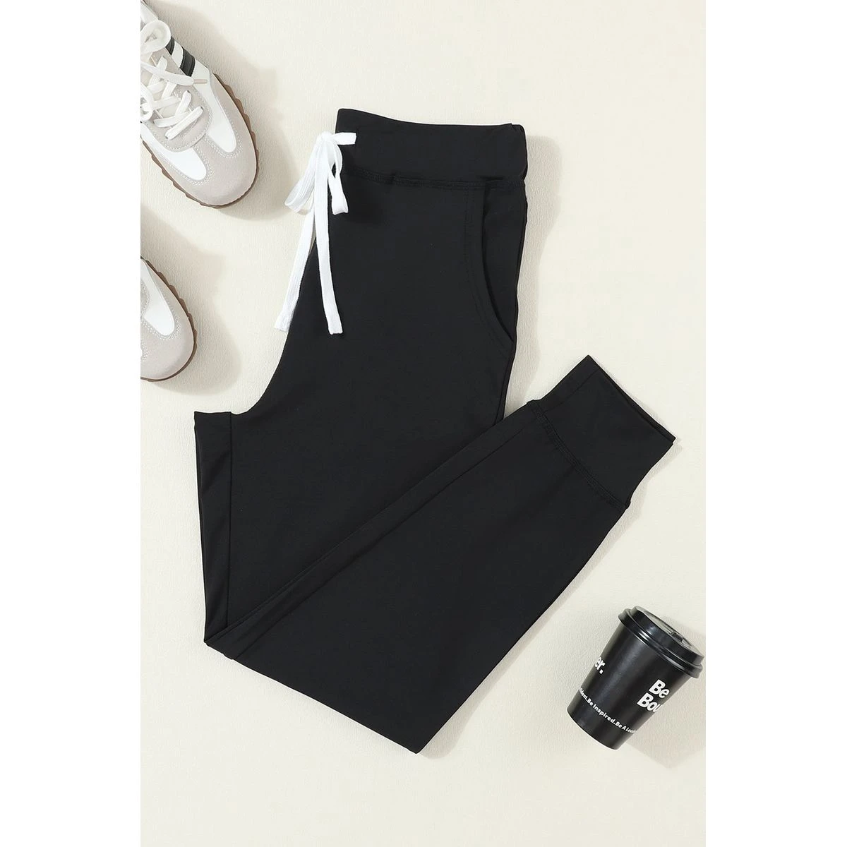 River Drawstring Waist Pocketed Leggings product image