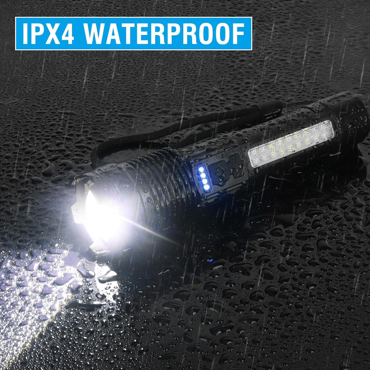 USB Rechargeable LED Flashlight (1- or 2-Pack) product image