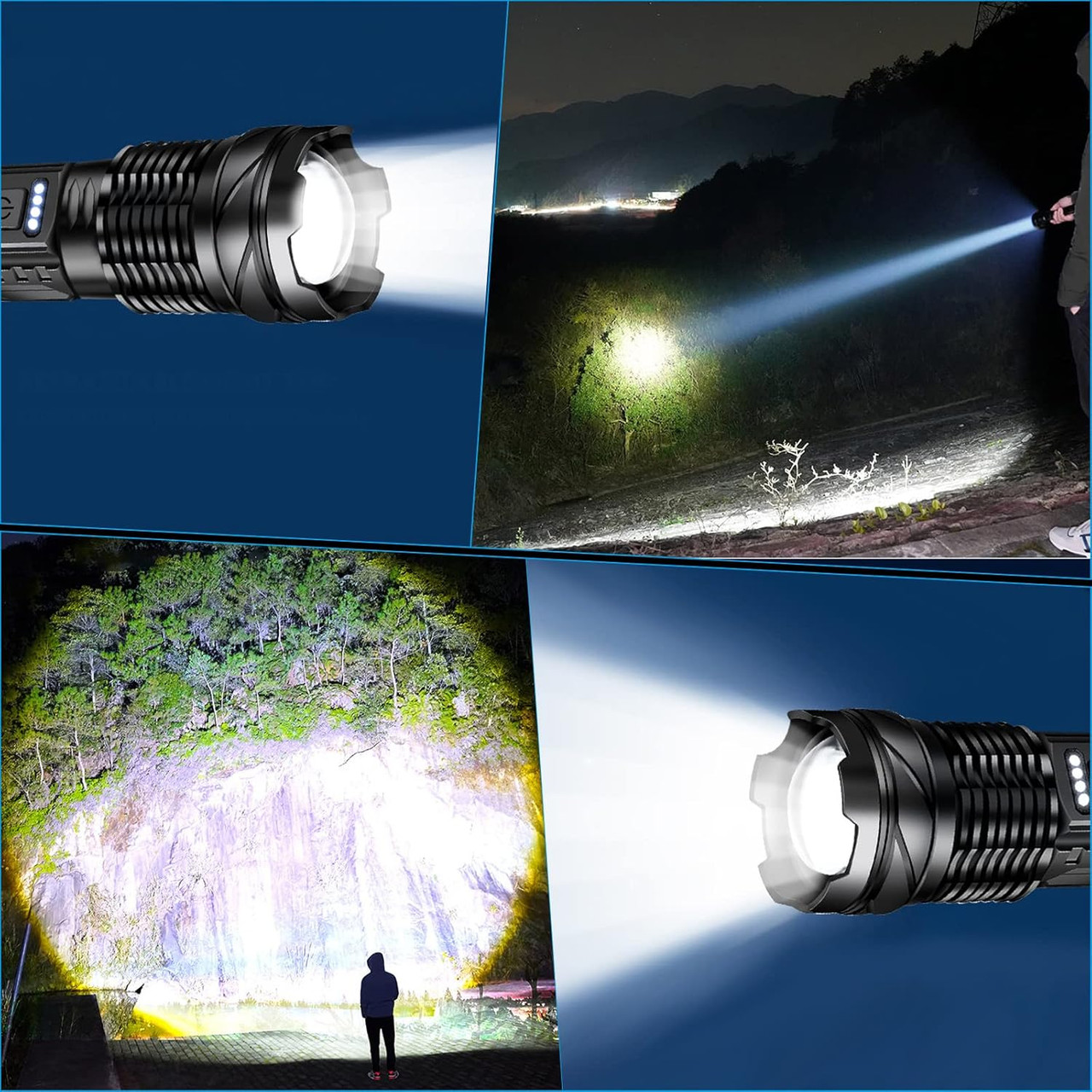 USB Rechargeable LED Flashlight (1- or 2-Pack) product image