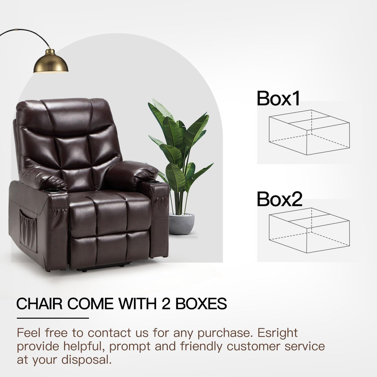  Power Lift Recliner with Heated Vibration Massage product image