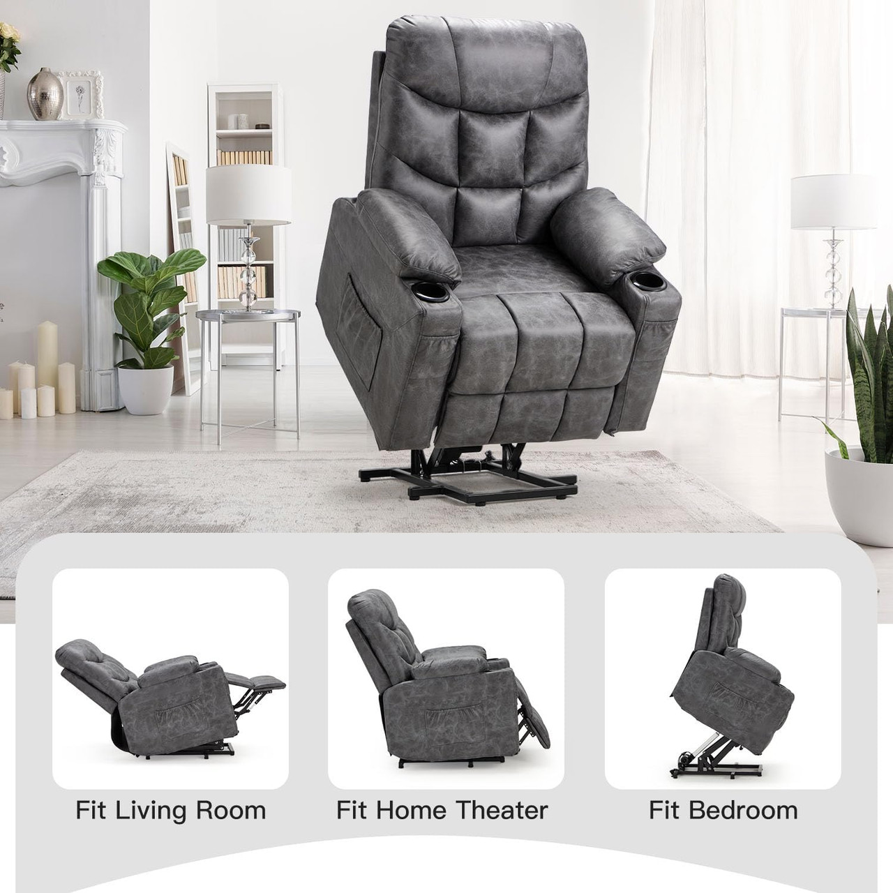  Power Lift Recliner with Heated Vibration Massage product image