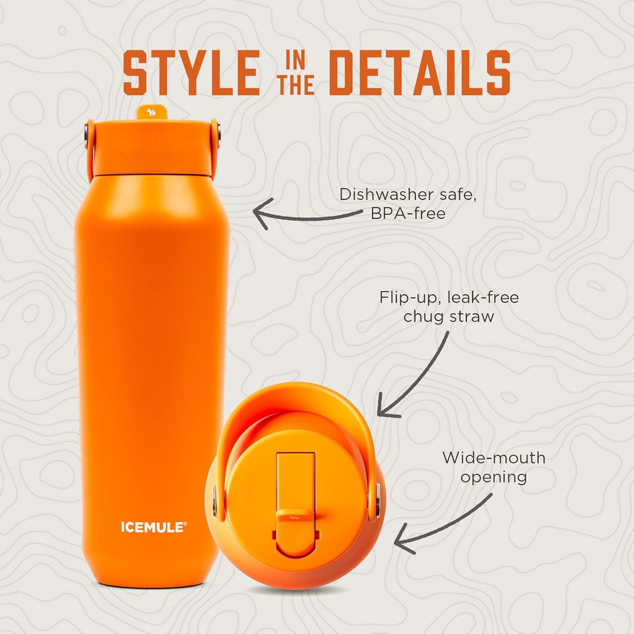 ICEMULE 32oz Vacuum Insulated Pro Grade Stainless Steel Tumbler product image
