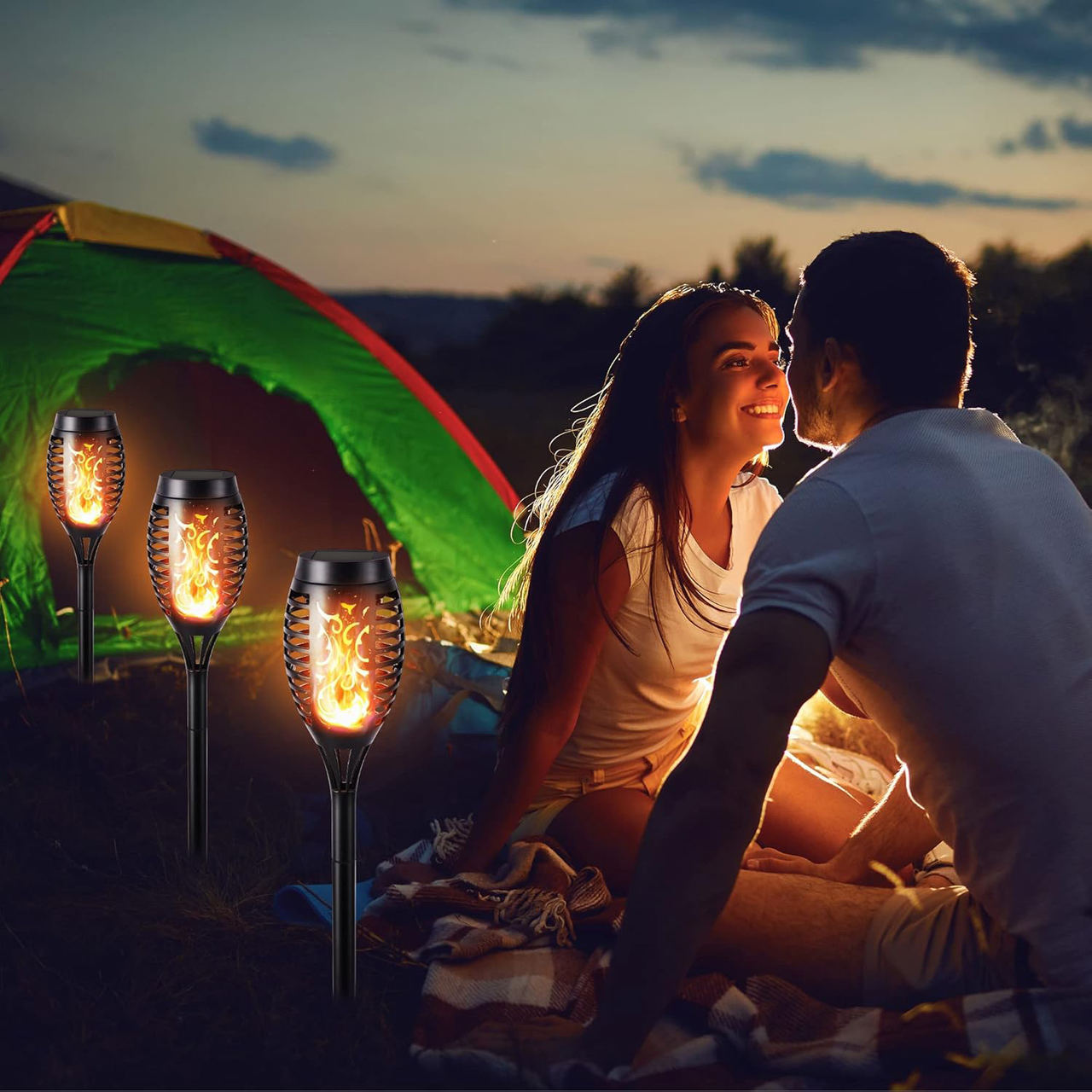 Solar Torch Flame Pathway Light (1- to 12-Pack) product image