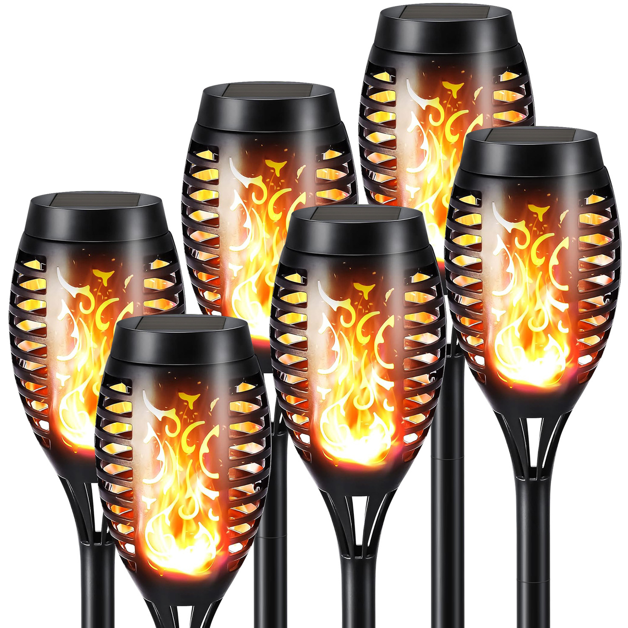 Solar Torch Flame Pathway Light (1- to 12-Pack) product image