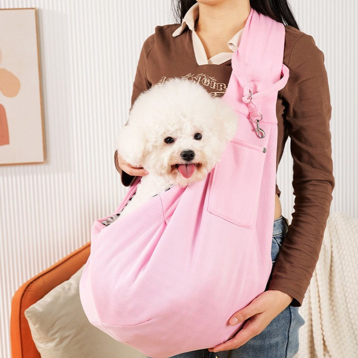 Reversible Canvas Pet Sling Carrier product image