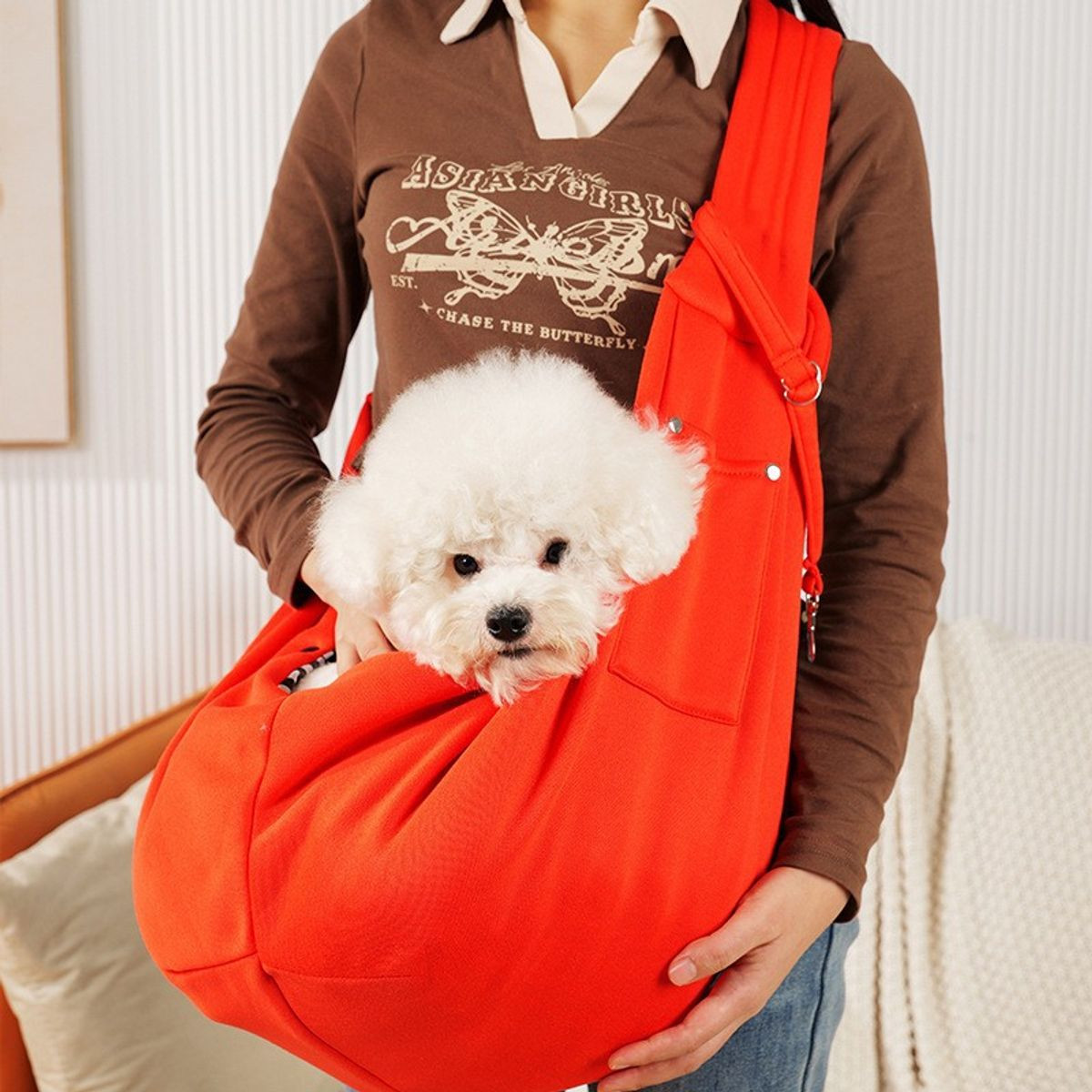 Reversible Canvas Pet Sling Carrier product image