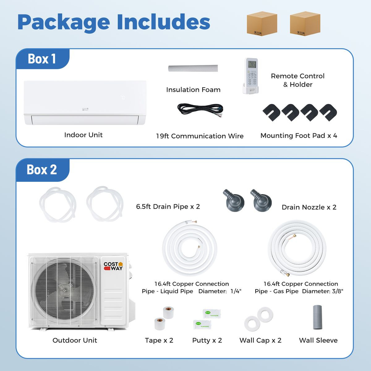 Wi-Fi Enabled Mini Split Air Conditioner product image