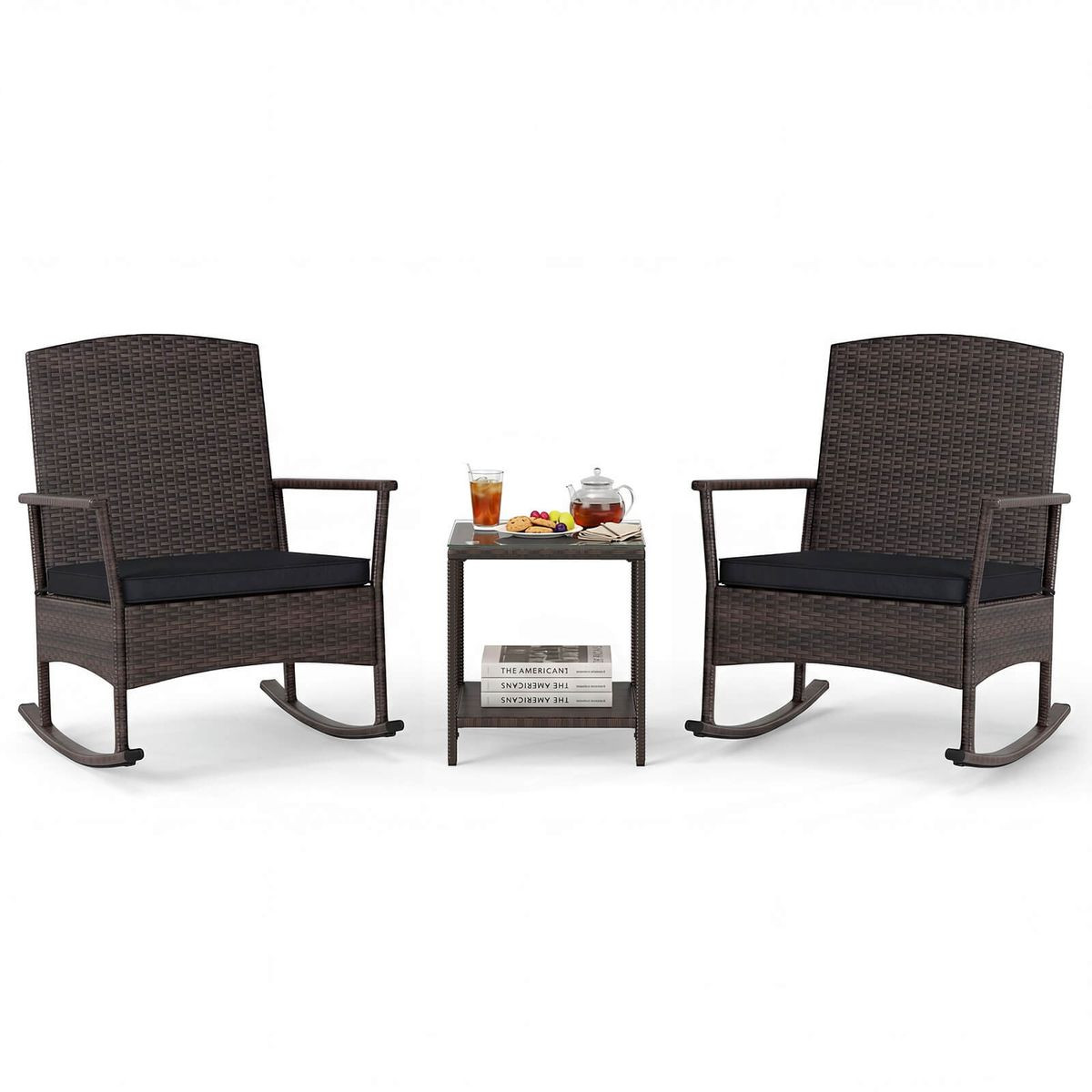 Wicker Patio Rocking Set (3-Pieces) product image