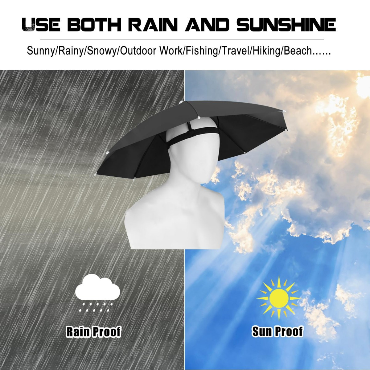 Hands-Free Umbrella Hat product image