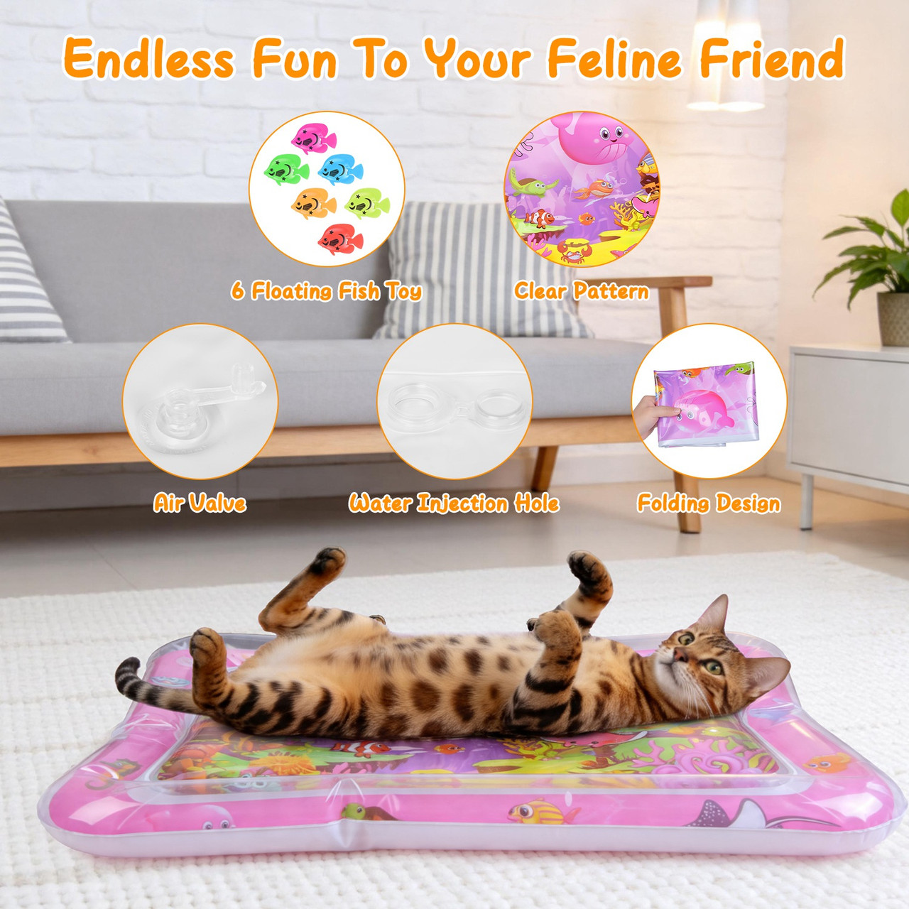 Interactive Cat Water Mat  product image