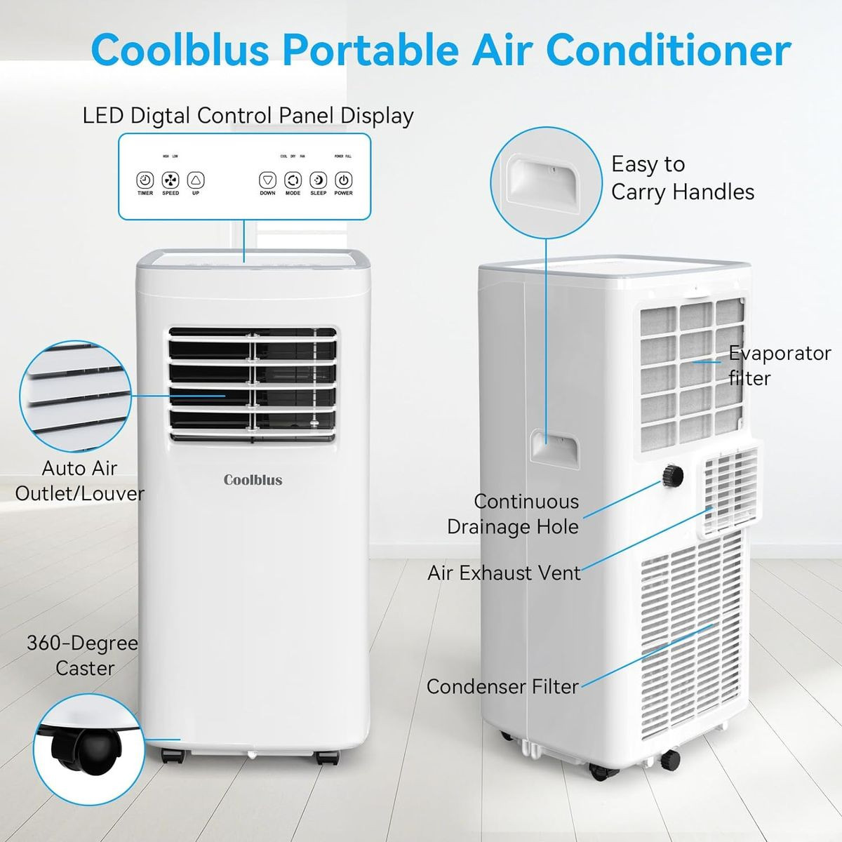 Coolblus 10000 BTU Portable Air Conditioner product image