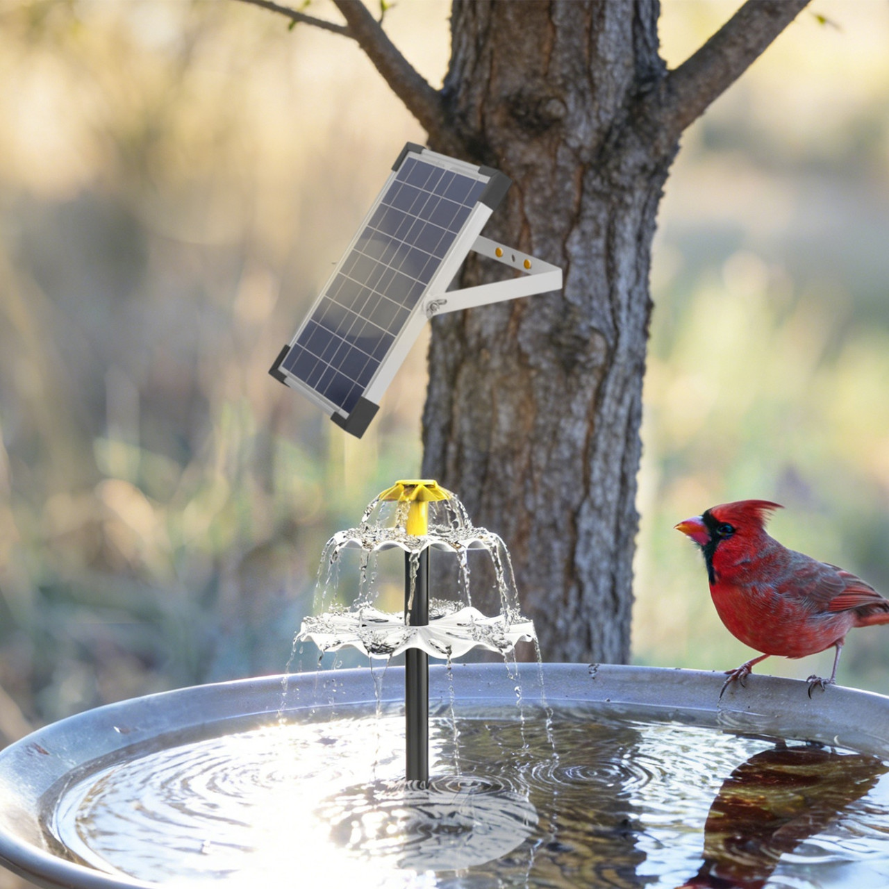 3‑Tier Solar Bird Bath Fountain  product image