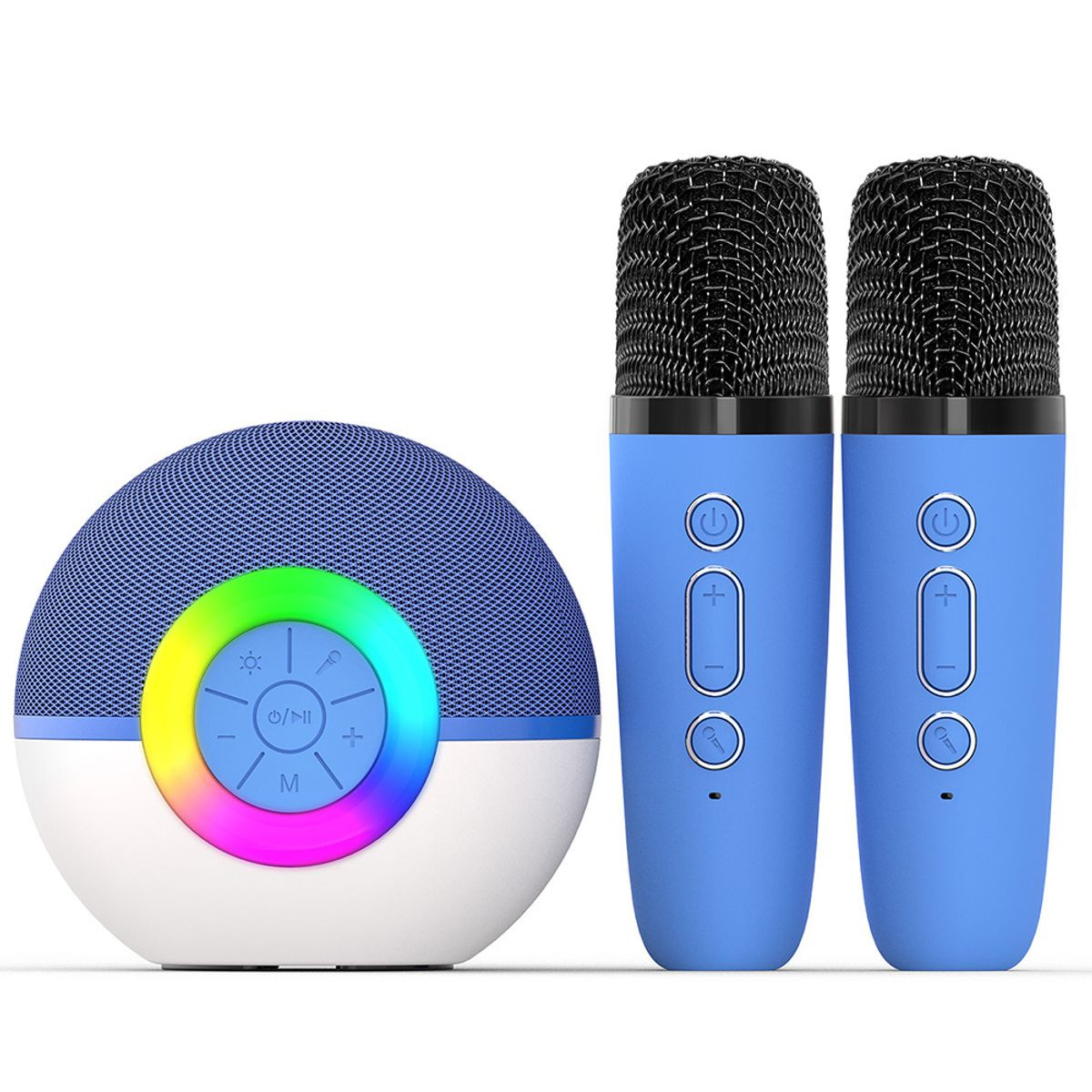 Portable Mini Karaoke Machine for Kids, Bluetooth Speaker with Wireless Microphone,MP3 Player,Perfect for Birthday and Family Parties(2 Mic) product image