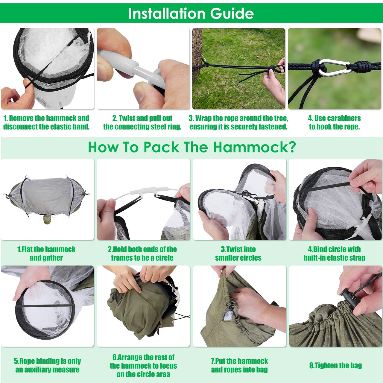 Portable Camping Hammock with Mosquito Net product image