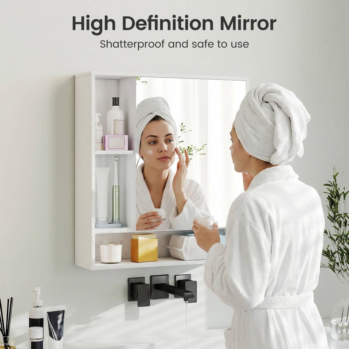 Bathroom Wall Cabinet with Mirror product image