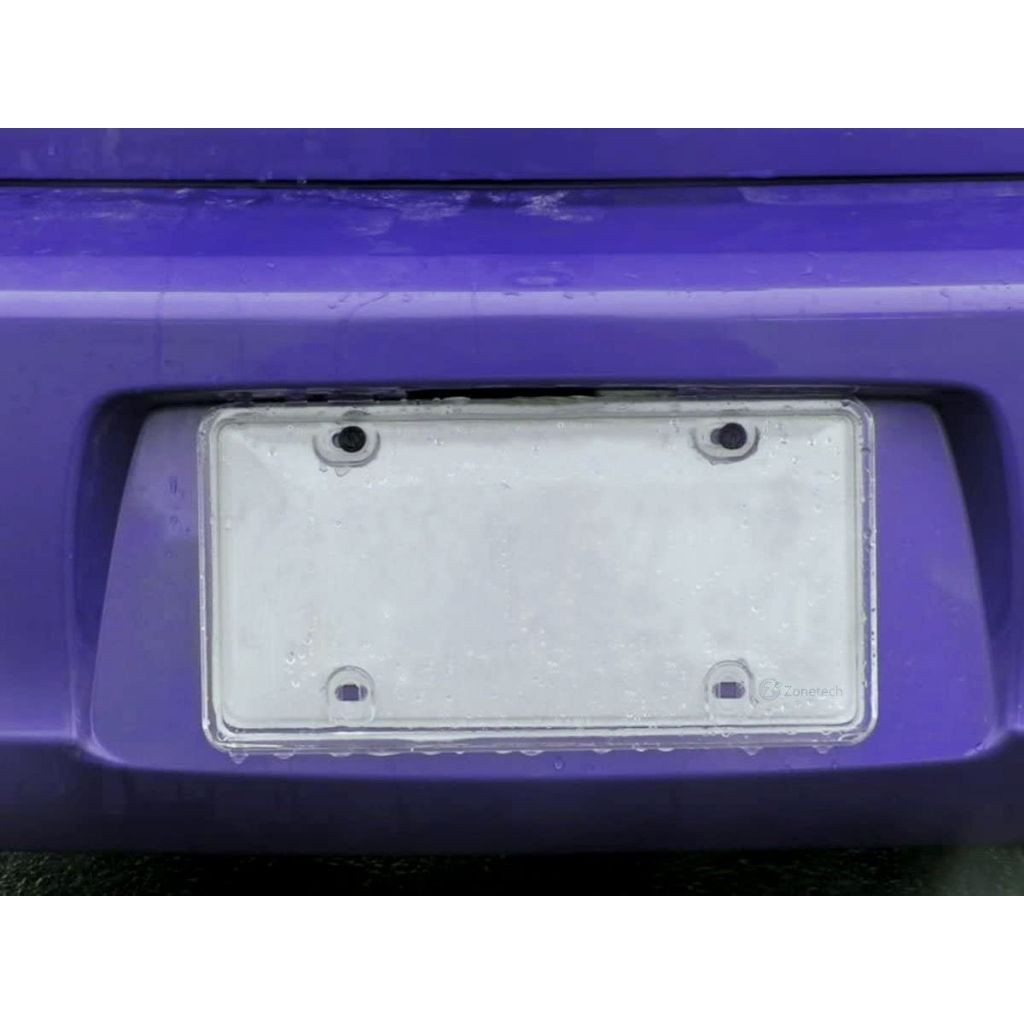 Zone Tech® Clear License Plate Cover Frame Shields (set Of 2) product image
