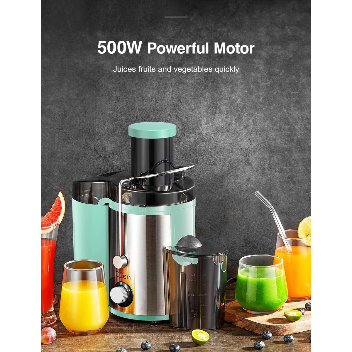 QCEN 800W Centrifugal Juicer Extractor product image