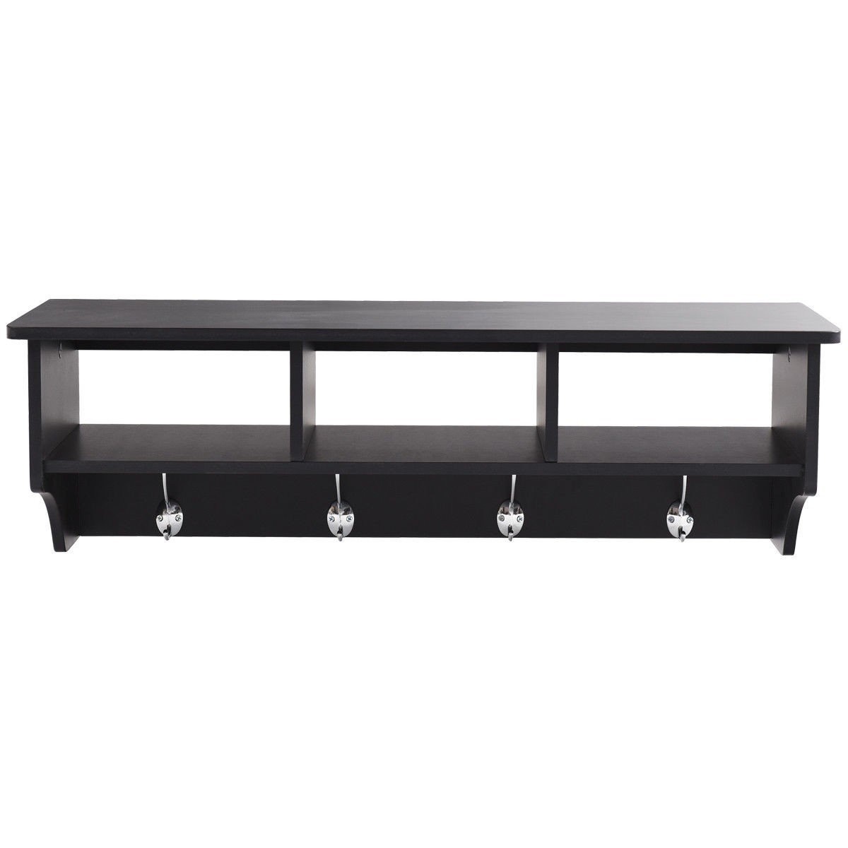 Wall-Mounted Wooden Hanging Coat Rack Organizer product image