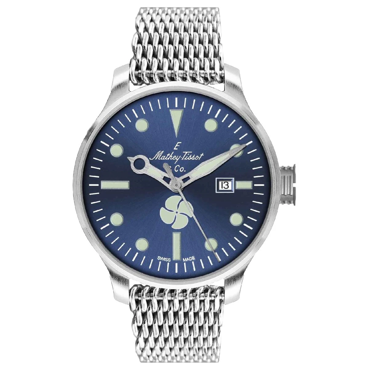 Mathey Tissot Men's Elica Blue-Dial Watch product image