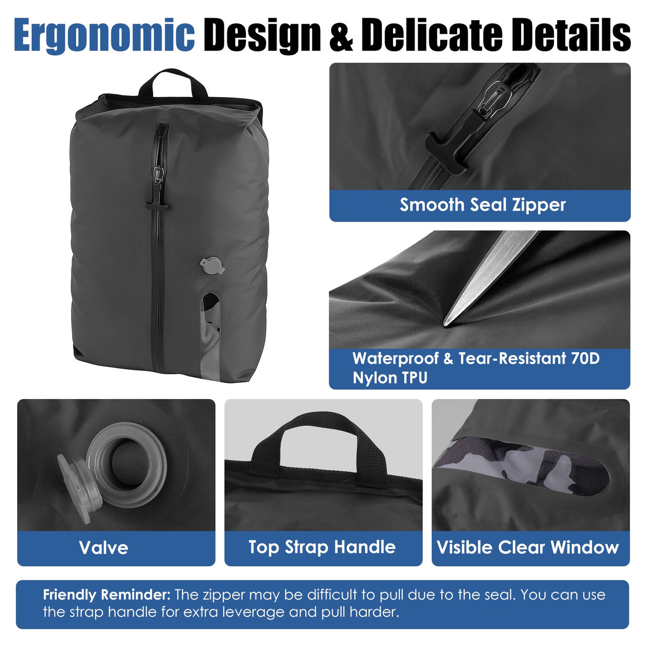 Vacuum Seal Travel Bags with Pump (2-Pack) product image