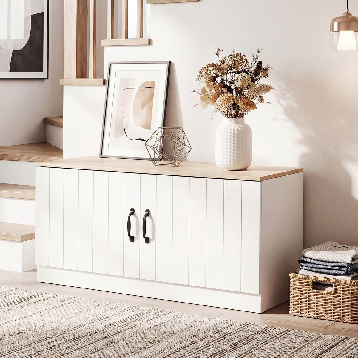2-Door Shoe Bench  product image