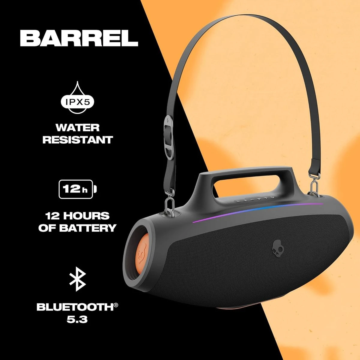 Skullcandy Barrel Bluetooth Boombox Speaker product image