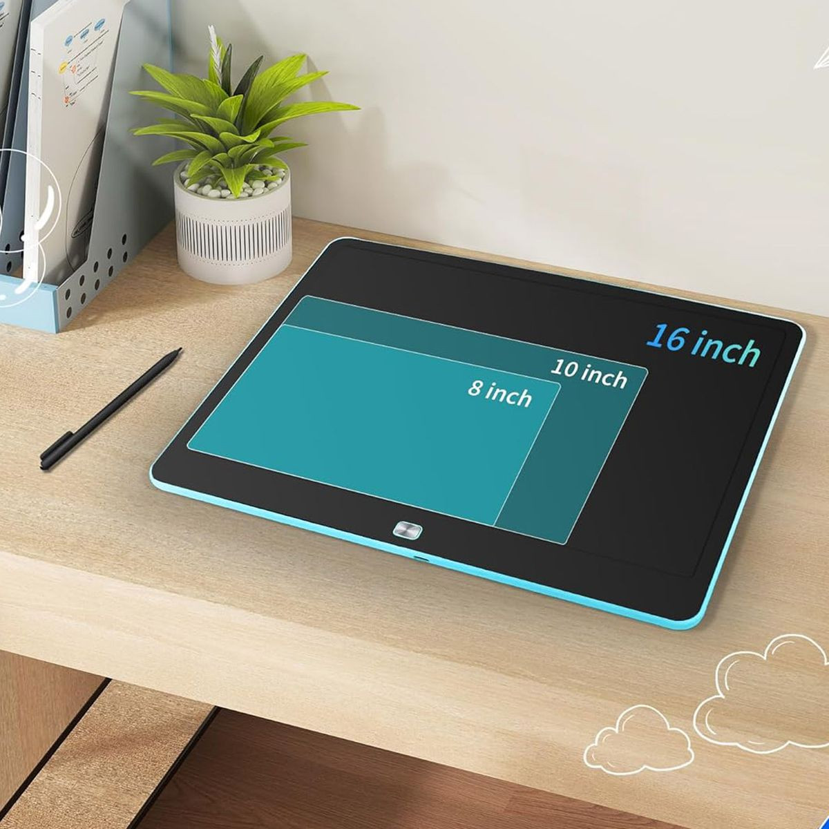 Kids' Colorful Rechargeable LCD Writing Tablet (2-Pack) product image