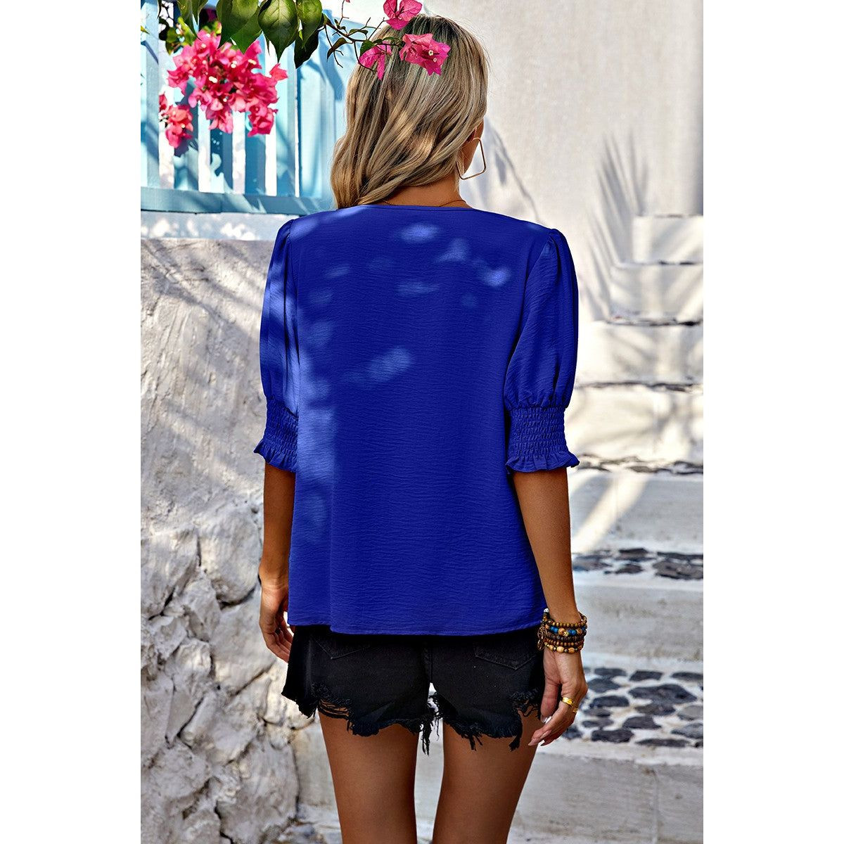 Chic Chiffon Smock Sleeve Blouse product image