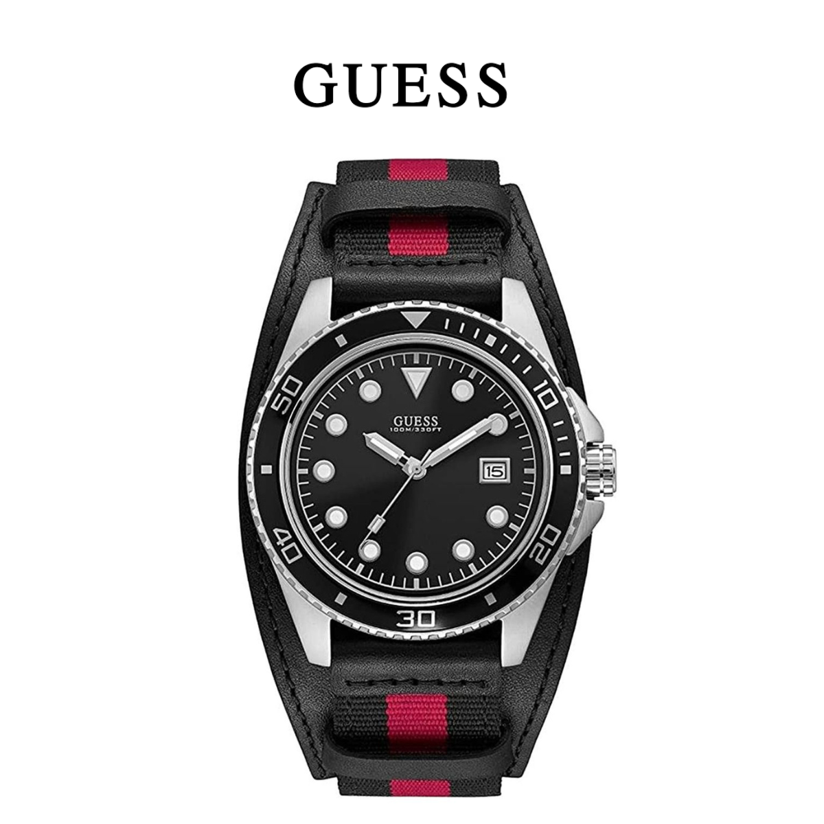 Guess Men's Classic Black Dial Watch product image
