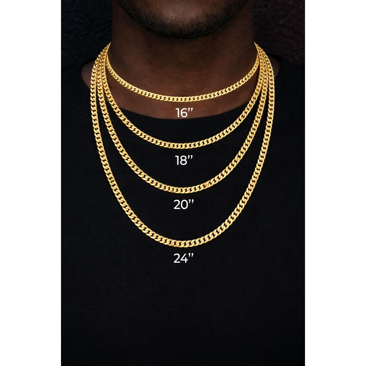 14K Gold Filled Stackable Cuban Link Chain product image