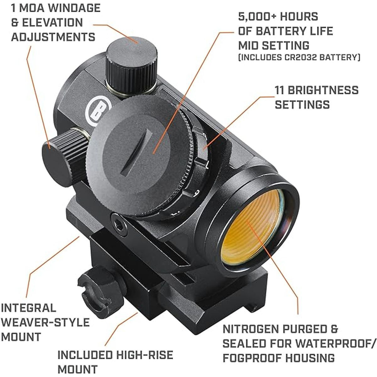 Bushnell AR Optics TRS-25 Hi-Rise Red Dot Sight product image