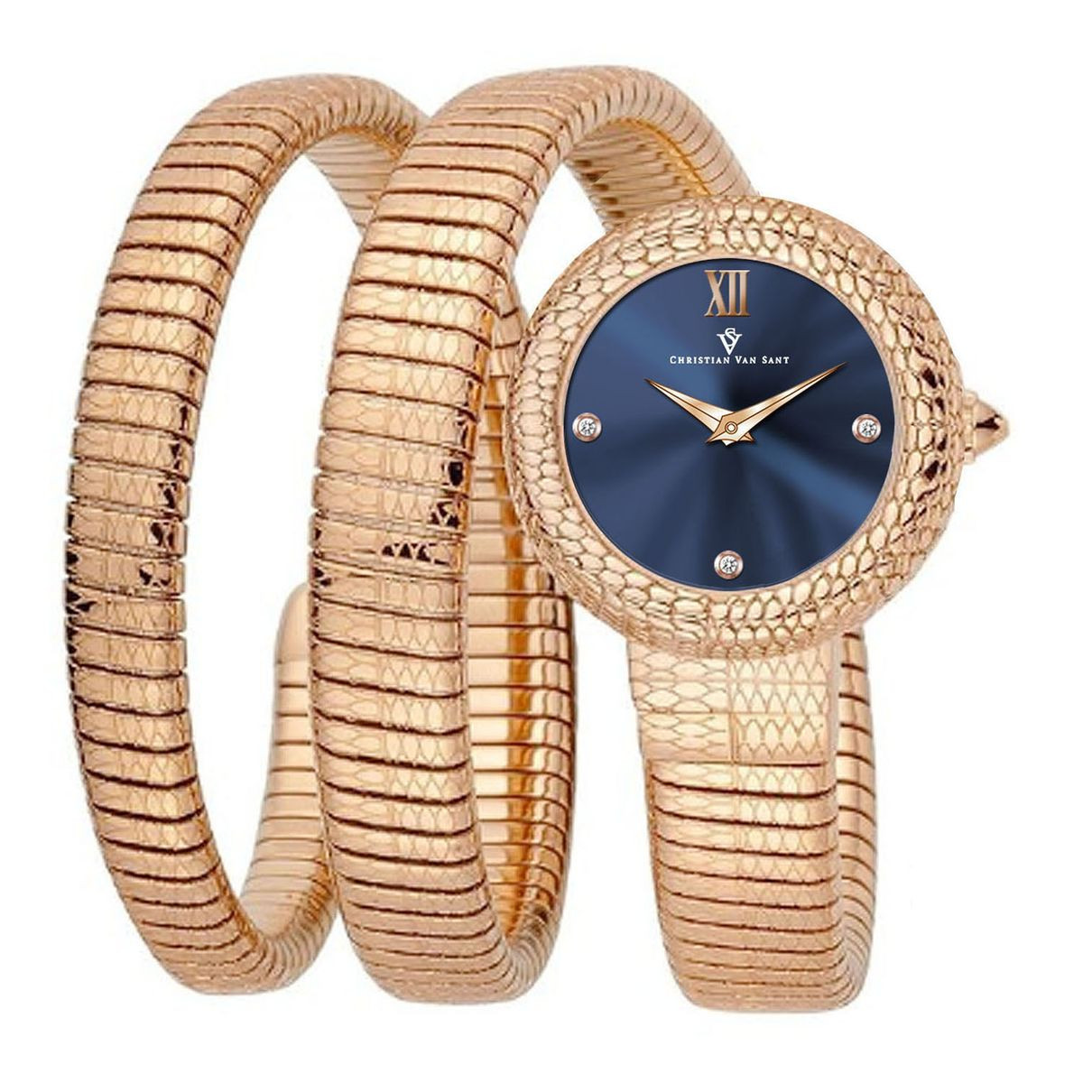 Christian Van Sant Women's Naga Blue Dial Watch product image
