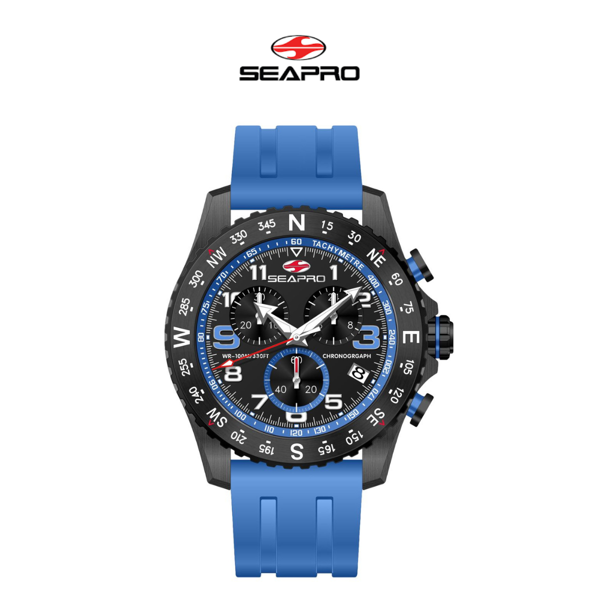 Seapro Men's Gallantry Black Dial Watch product image