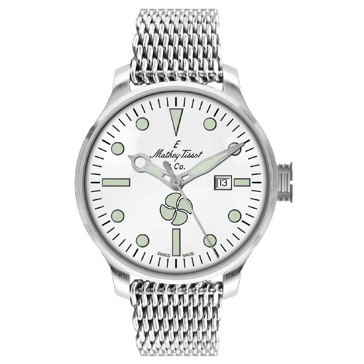 Mathey Tissot Men's Elica White Dial Watch product image