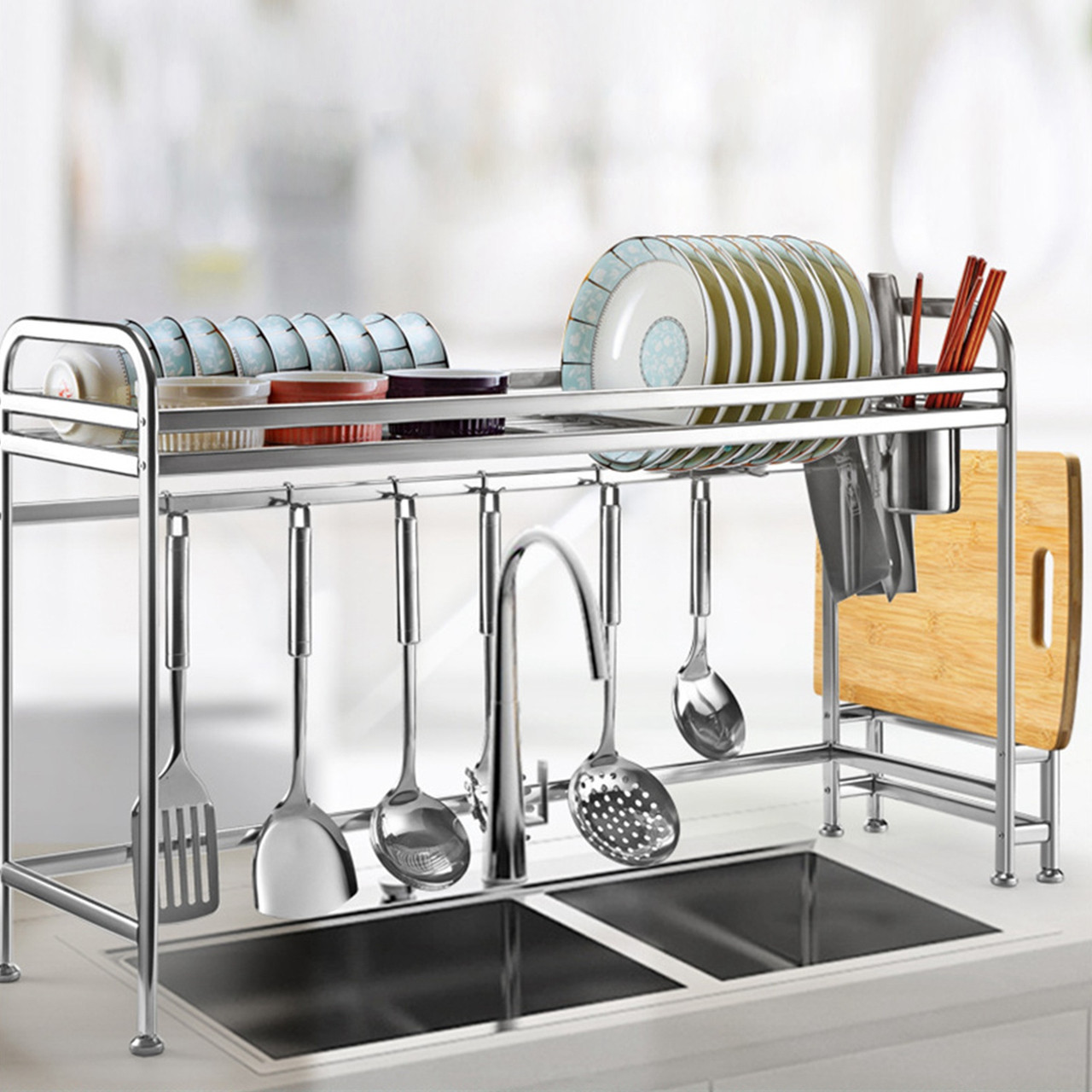 iMounTEK® Space Saving Over-the-Sink Dish Drying Rack and Organizer product image