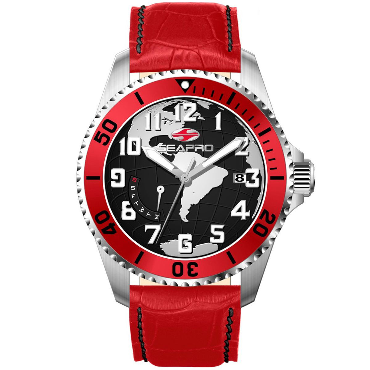 Seapro Men's Voyager Black Dial Watch product image