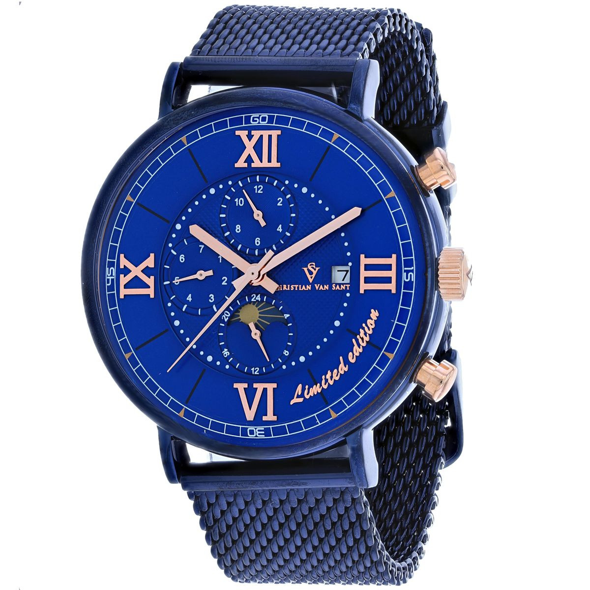 Christian Van Sant Men's Somptueuse LTD Blue Dial Watch product image