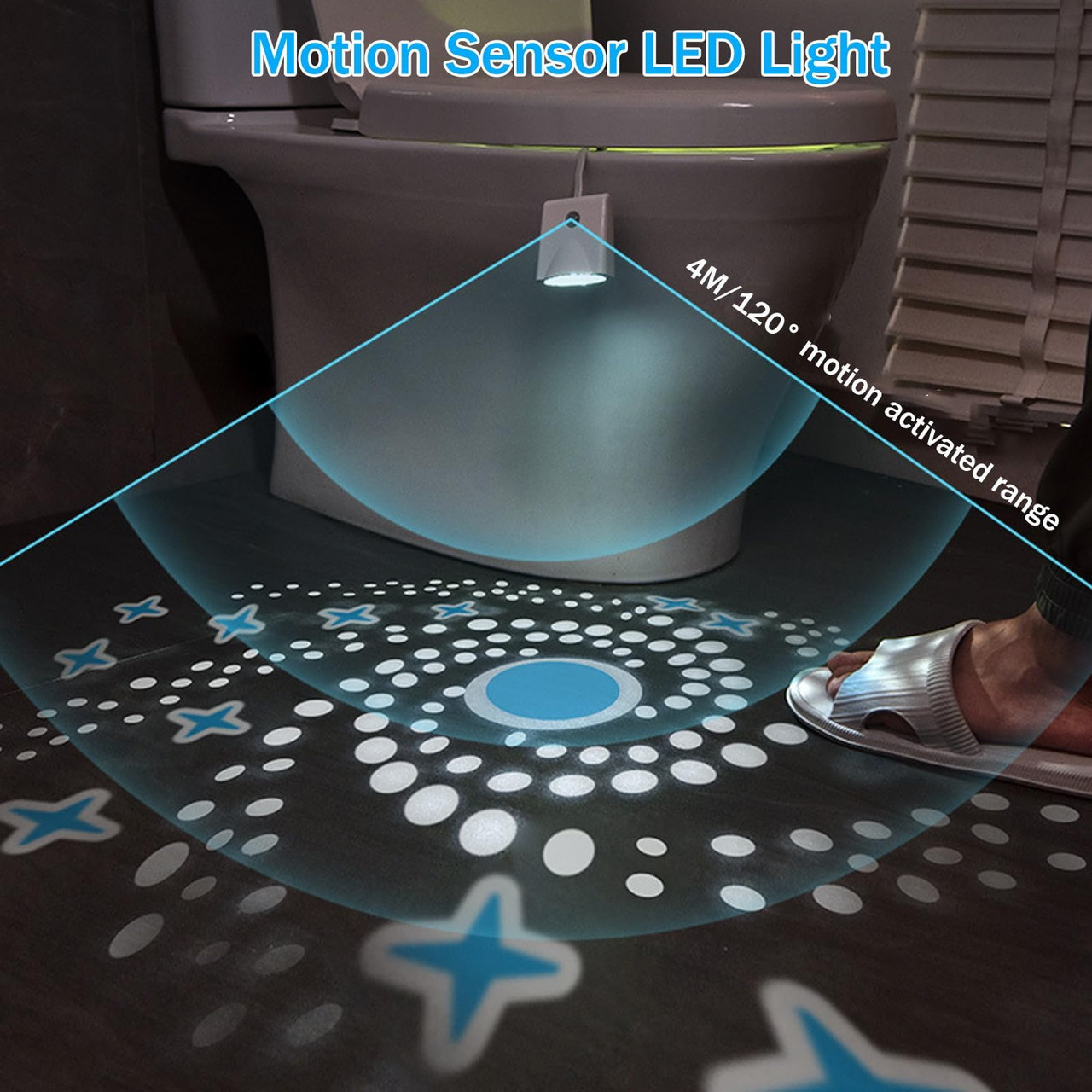 Motion Sensor Toilet Night Light (1- or 2-Pack) product image