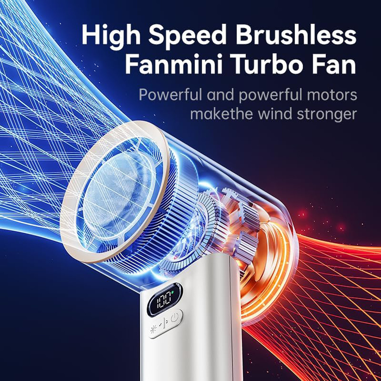 Rechargeable Turbo Handheld Fan (2-Pack) product image