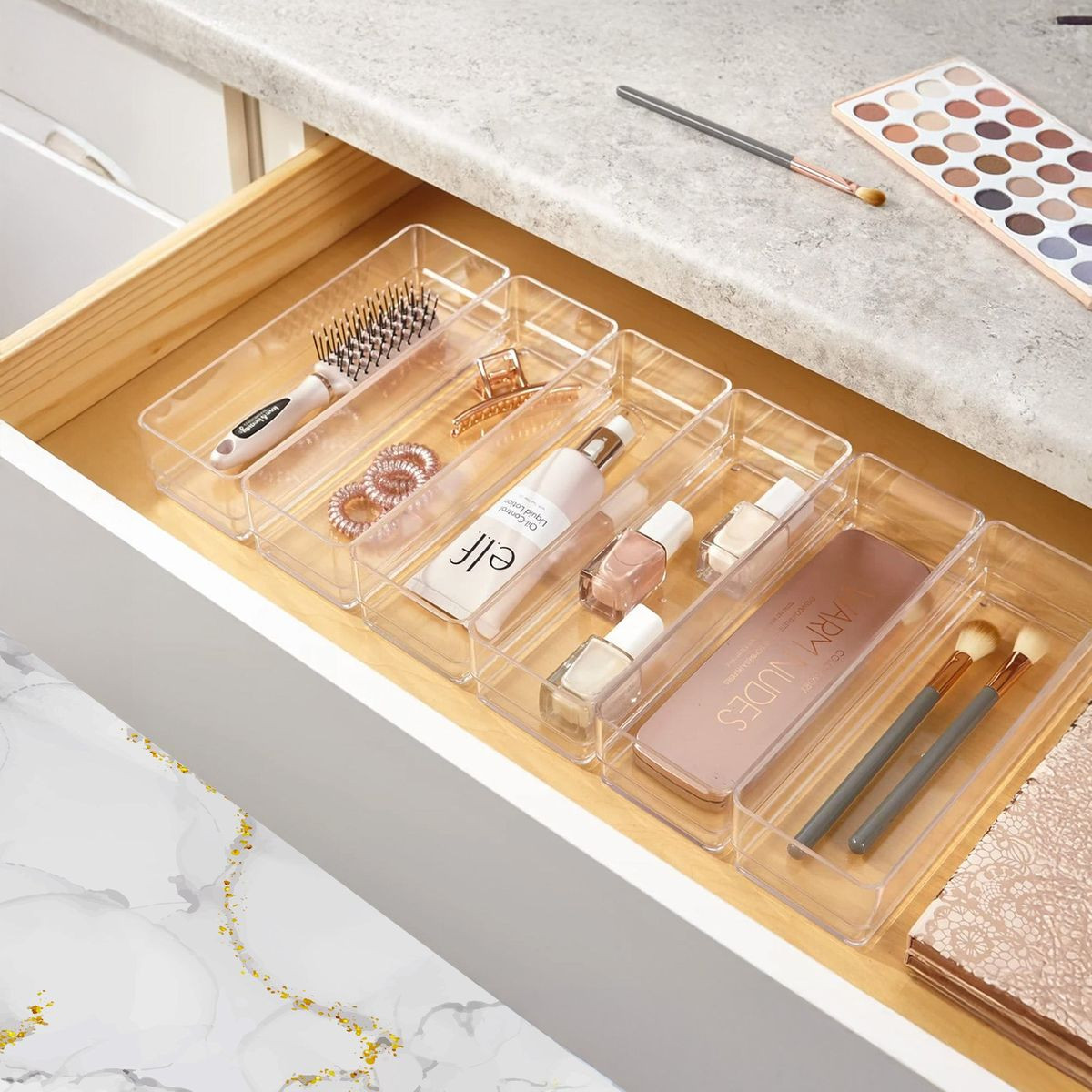 Clear Plastic Drawer Organizer (25 Piece Set) product image