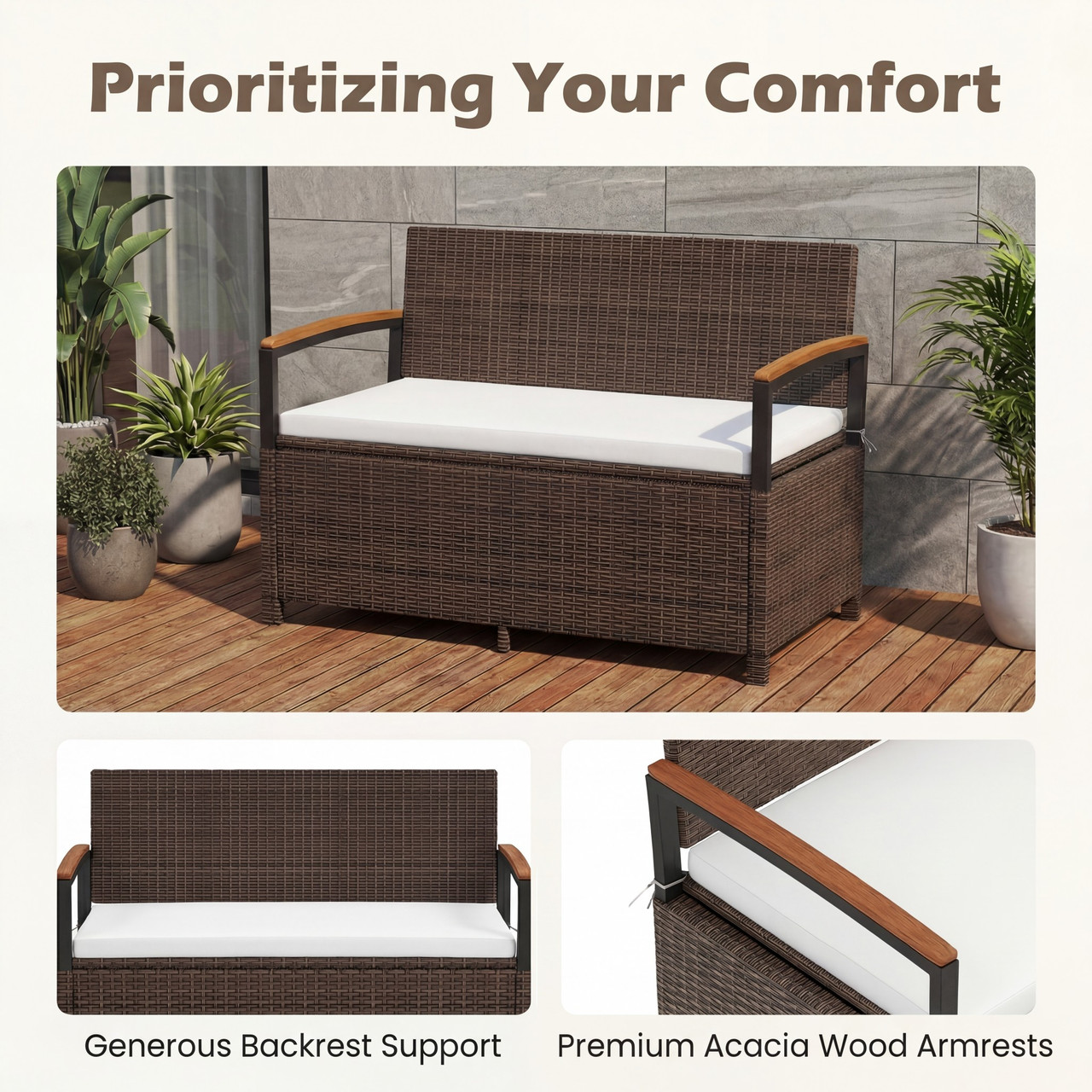 Outdoor Storage Bench  product image