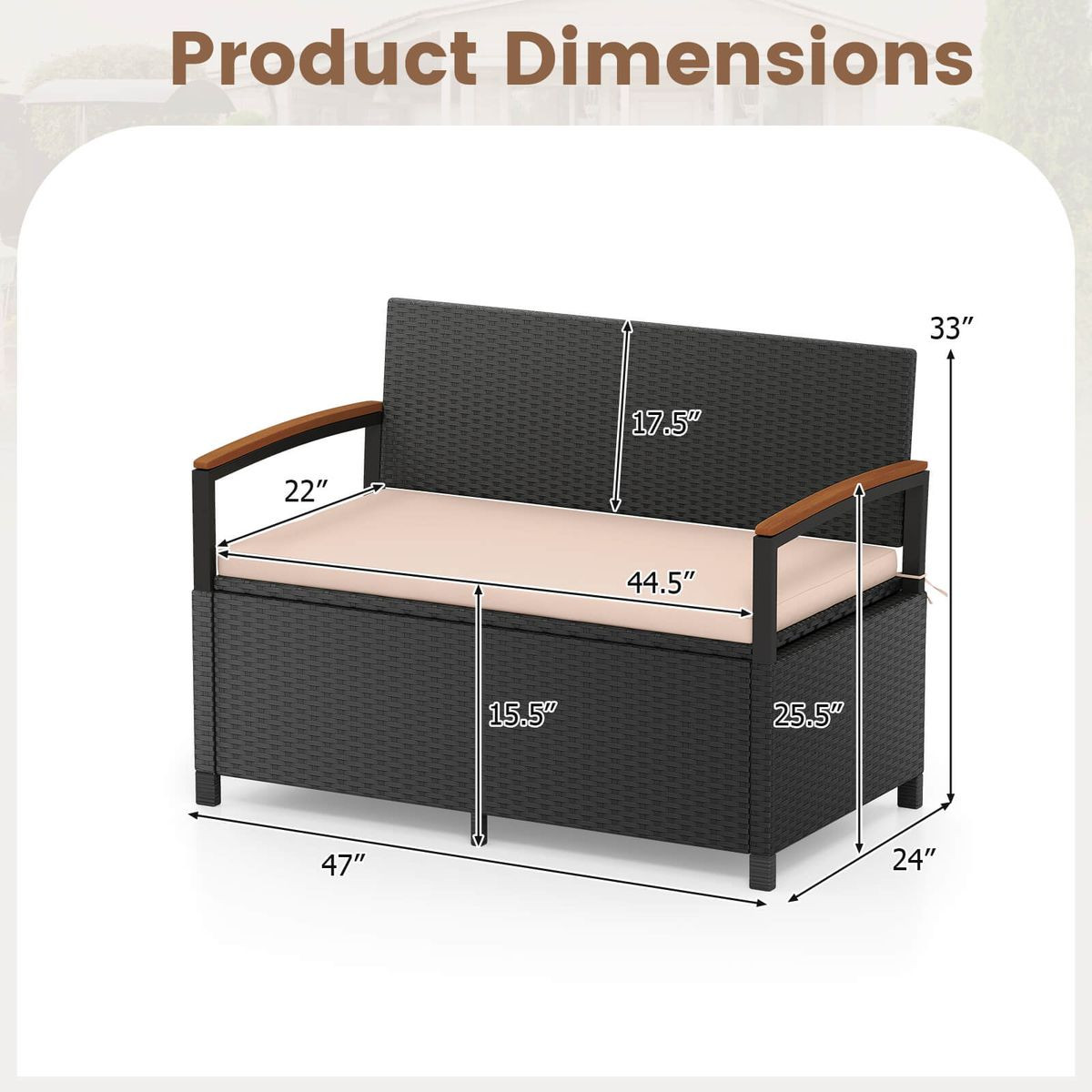 Outdoor Storage Bench  product image