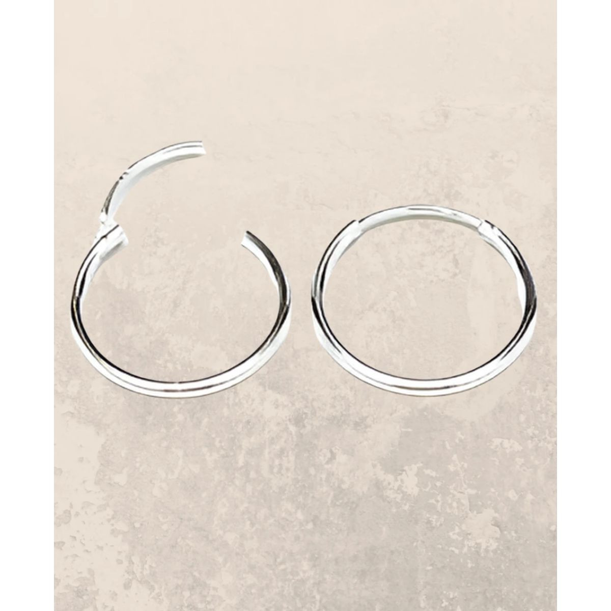 925 Sterling Silver Minimalist Hoop Earrings product image