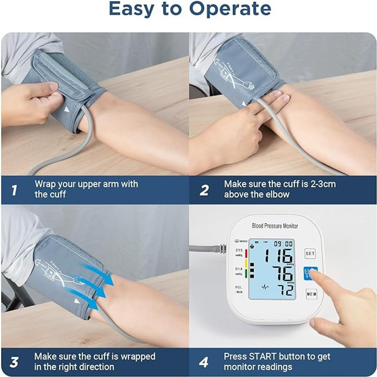 Laukum Automatic Blood Pressure Monitor Cuff product image