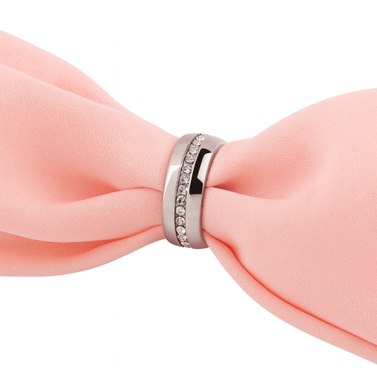 Crystal Inlay Couple Ring product image