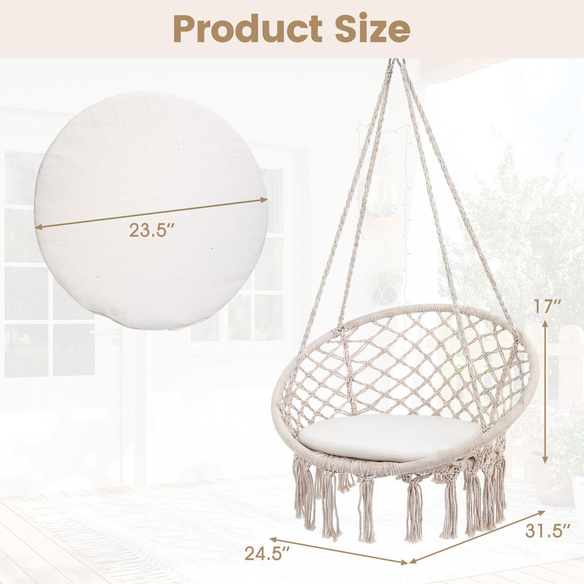 Macramé Swing Chair product image