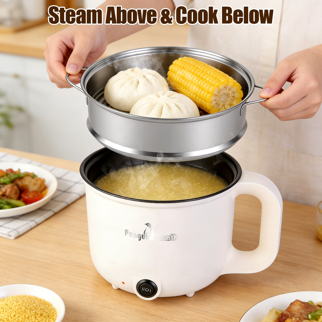 Electric Hot Pot with  Steamer  product image