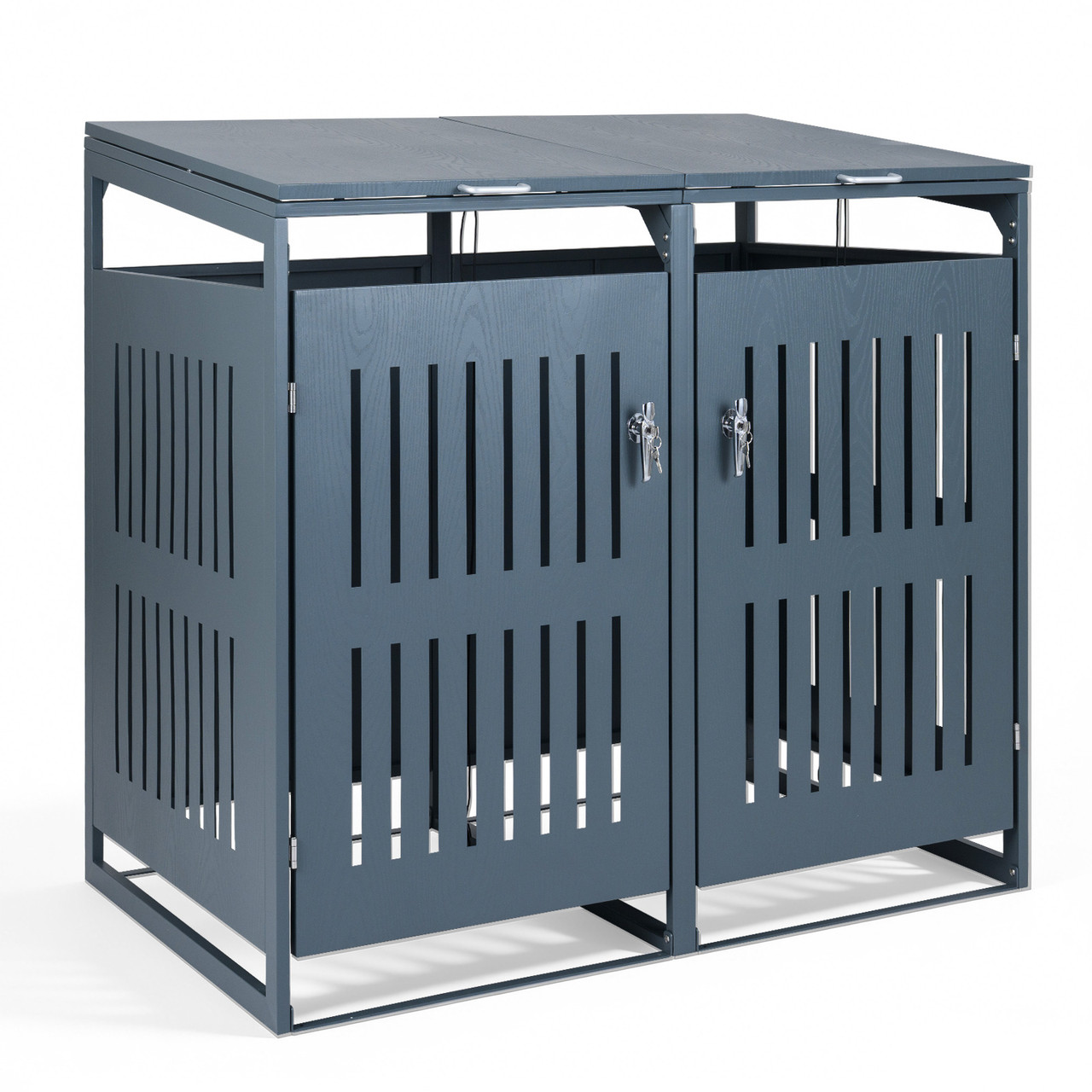 Outdoor Trash Can Storage Shed for 2 or 3 Bins product image