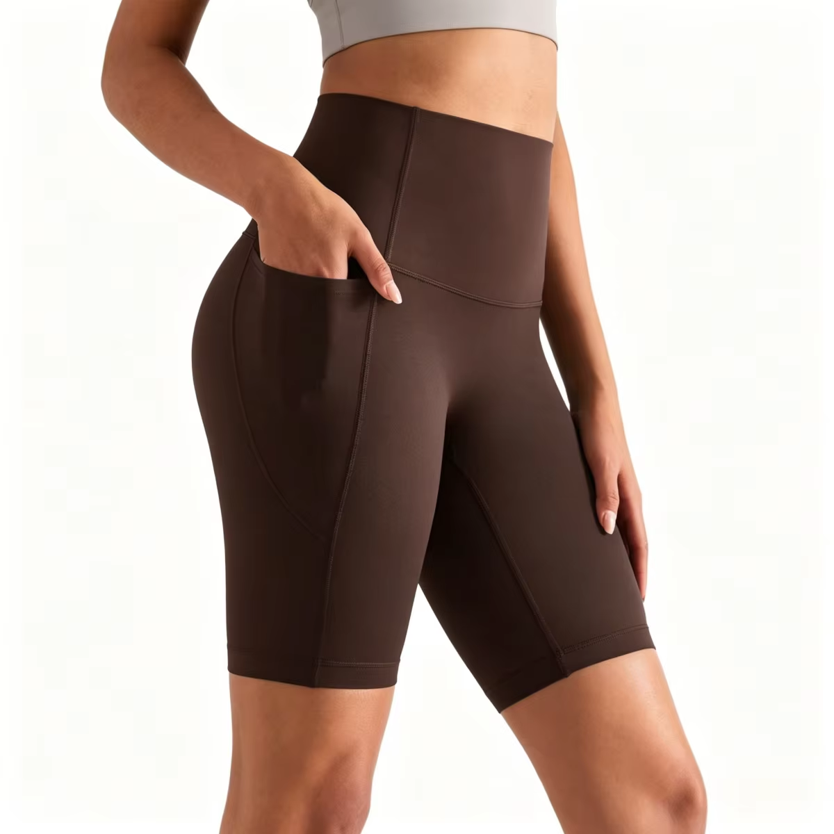 Women's High-Waisted Yoga Biker Shorts product image